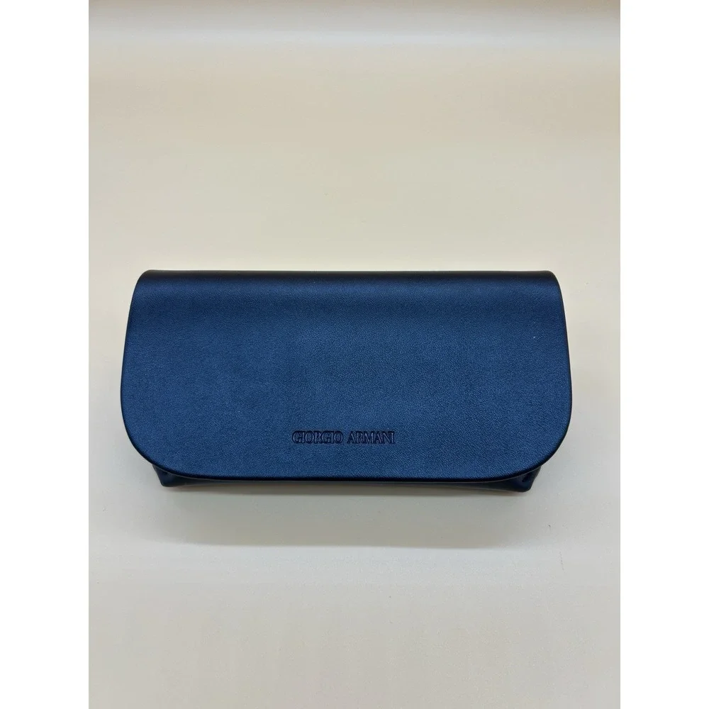 Giorgio Armani Eyeglass Sunglasses Hard Case Black Snap Closure Authentic